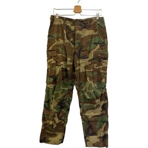 Mens Vintage Woodland Camouflage Combat‎ Pants Tactical